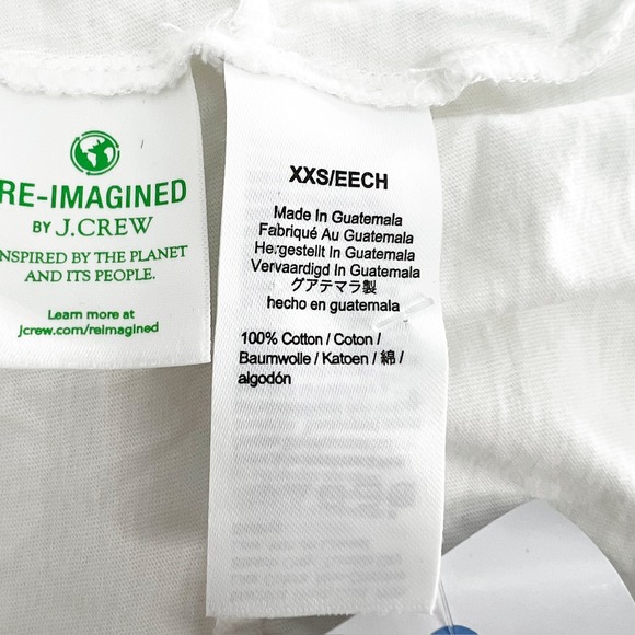 J Crew Womens XXS White Re-Imagined Tiered Ruffle Sleeve Dress - Picture 4 of 5